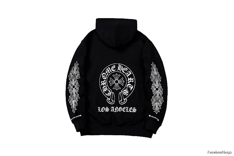 Chrome Hearts Travel Cross graphic hoodie Black Blue Cross with Modern Look
