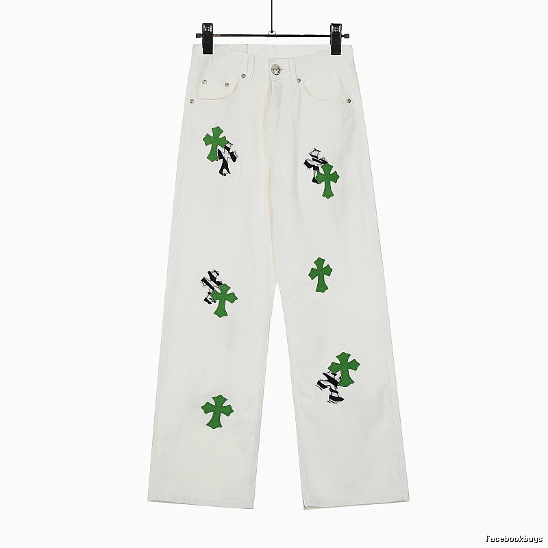 Chrome Hearts Travel Graphic jeans Light Denim Jeans with Modern Look