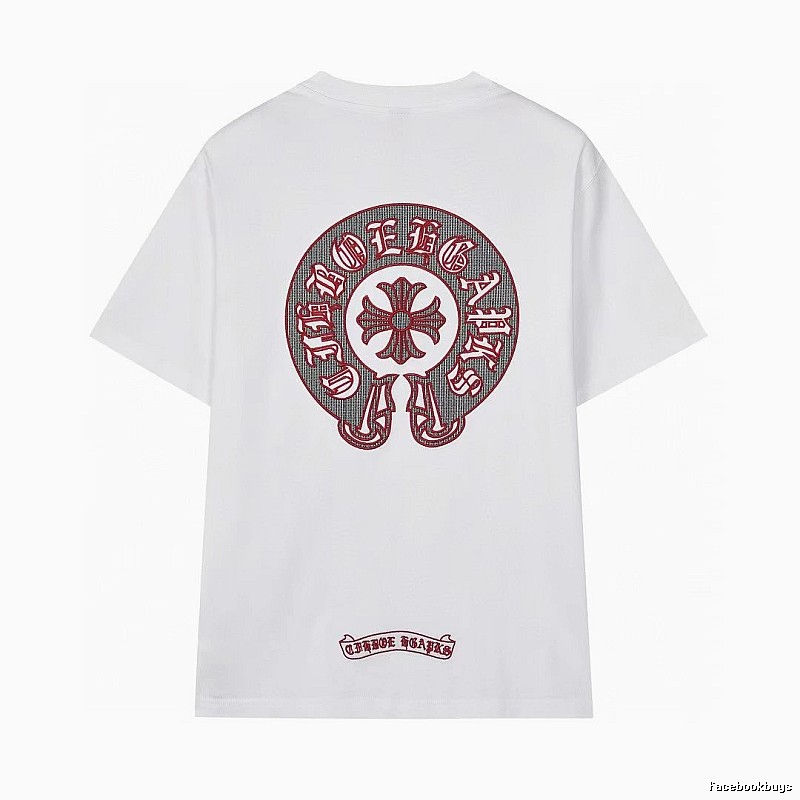 Chrome Hearts Vintage Embroidered Horseshoe White T-Shirt