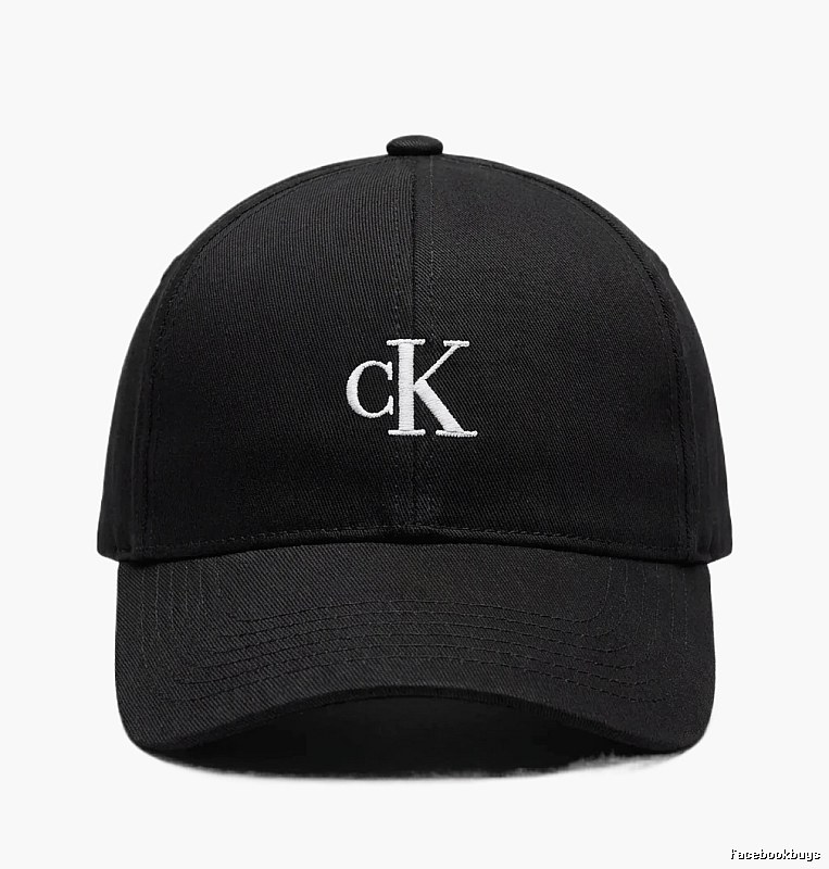 CK minimalist style black baseball cap