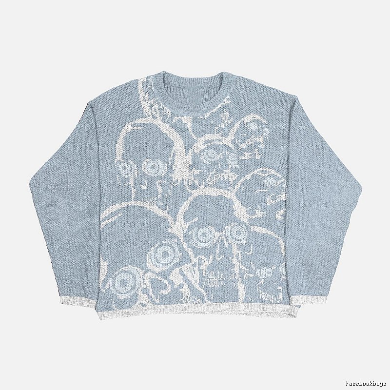 Classic Anime graphic sweater Black Knit Top with Travel-Friendly Style
