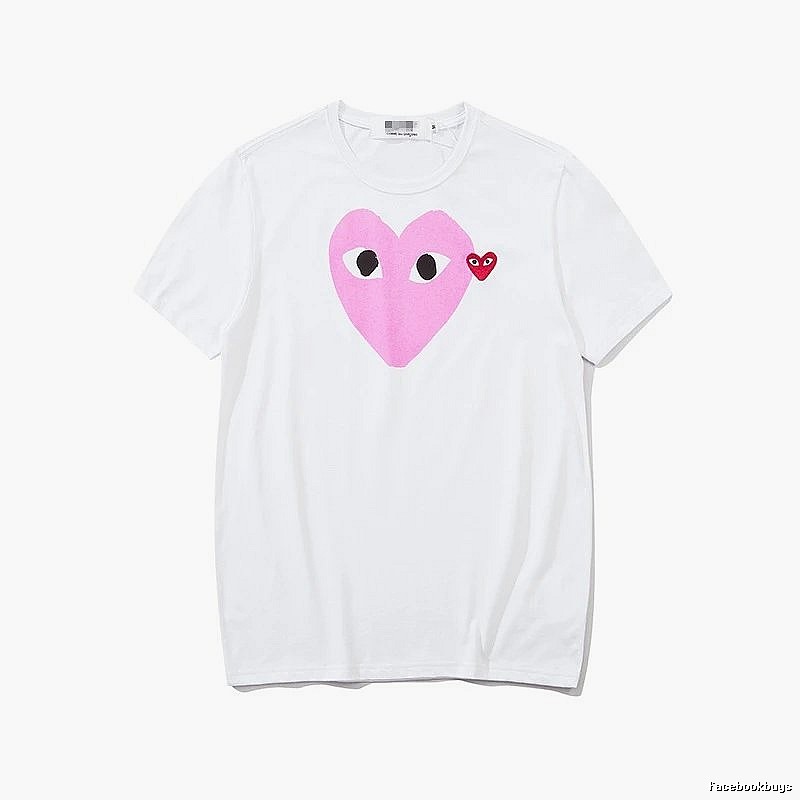 Comme des Garcons PLAY 2023-03 Style 2303 Heart Logo T-Shirt Downtown Style