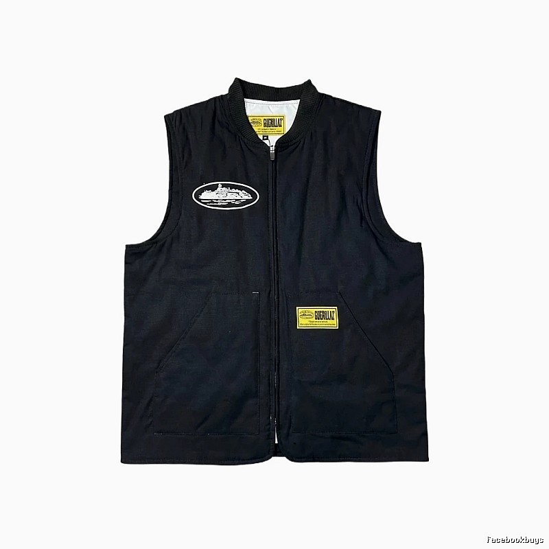 Corteiz black trendy vest