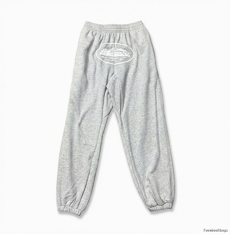 Corteiz Casual Style Grey Sweatpants