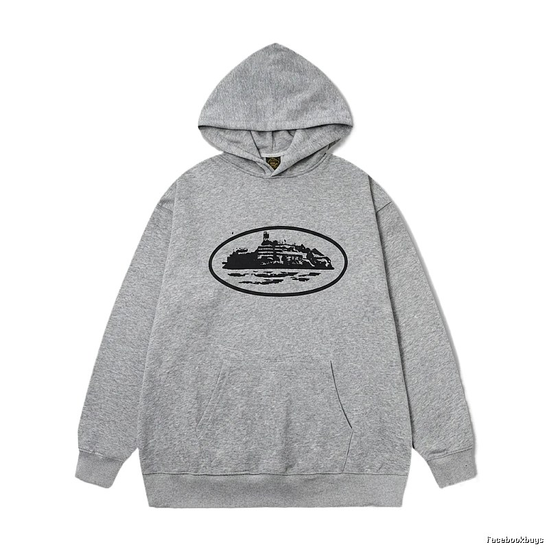 Corteiz grey minimalist hoodie