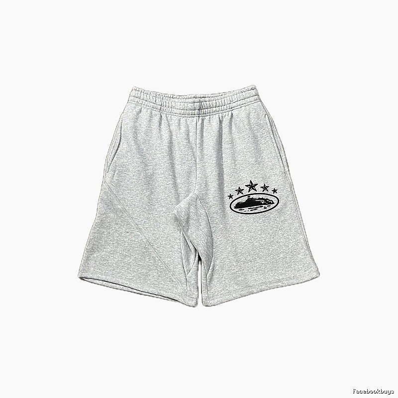 Corteiz minimalist light gray shorts