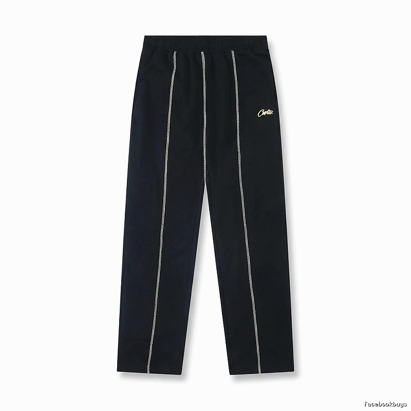 Corteiz minimalist style black trousers