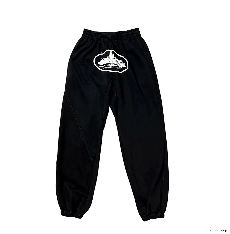 Corteiz Printed Casual Black Pants