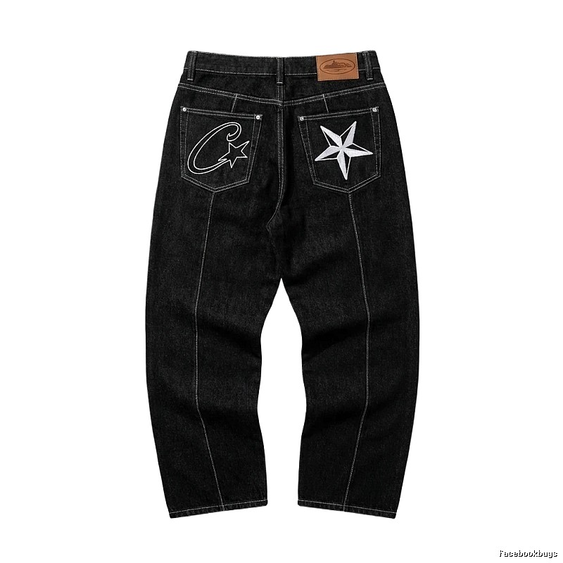 Corteiz printed retro-style jeans