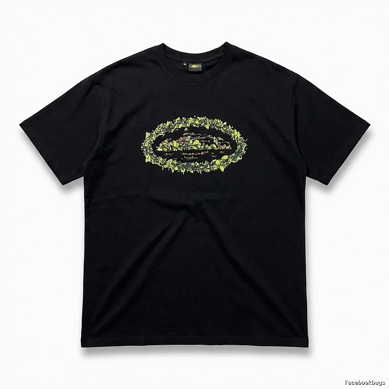 Corteiz Printed Trendy Black T-shirt