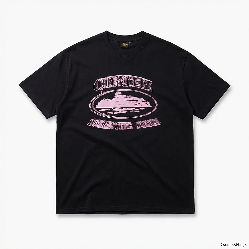Corteiz Printed Trendy Black T-shirt