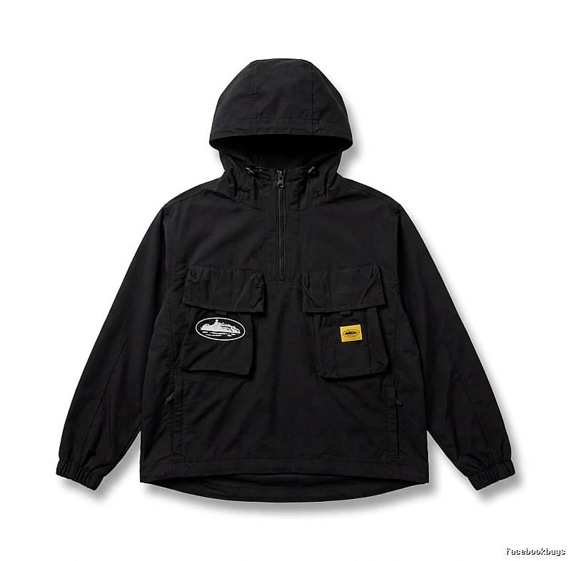 Corteiz Workwear Style Black Jacket