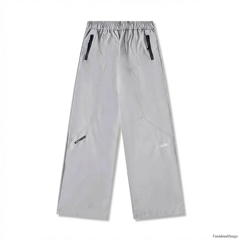 Corteiz Workwear Style Light Grey Trousers