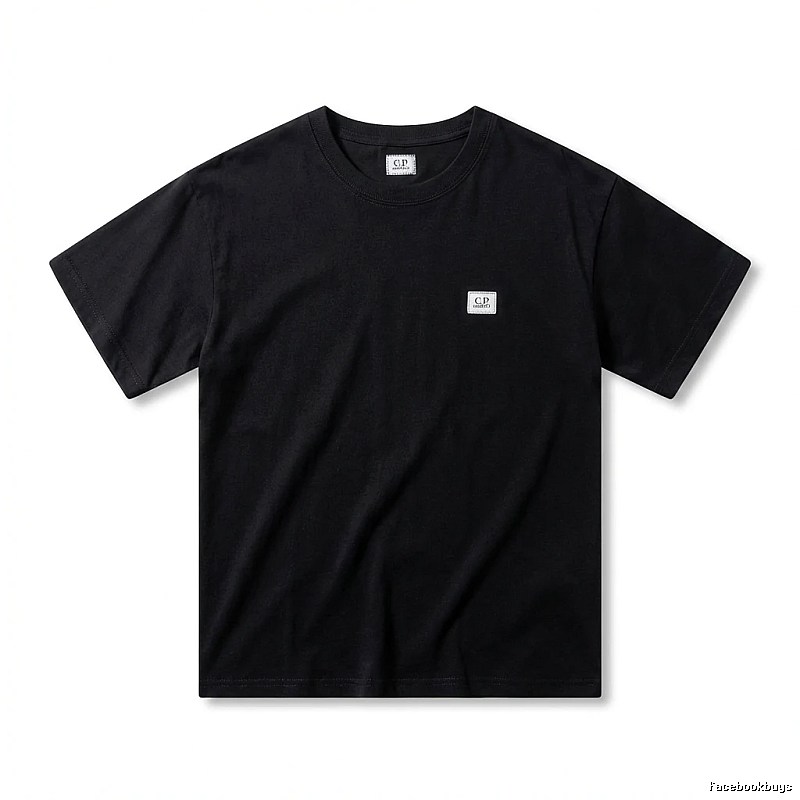 C.P. Basic Style Simple Black T-shirt