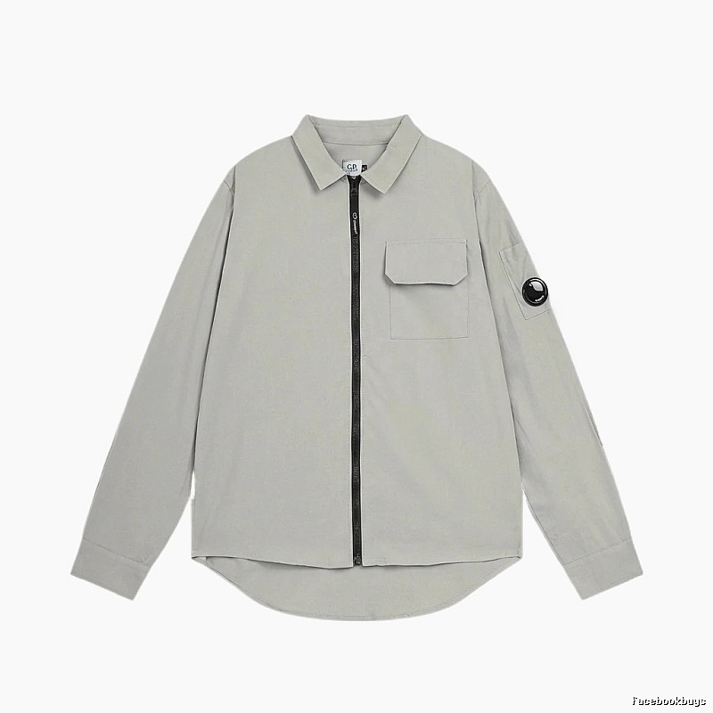 C.P. Grey Workwear-style Shirt