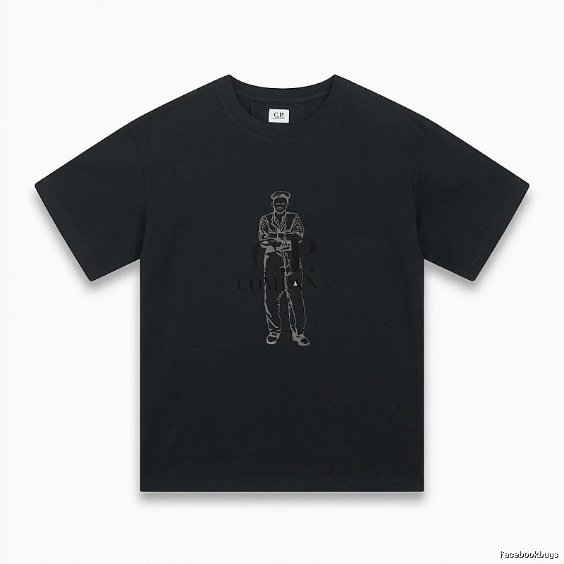 C.P. retro style black T-shirt
