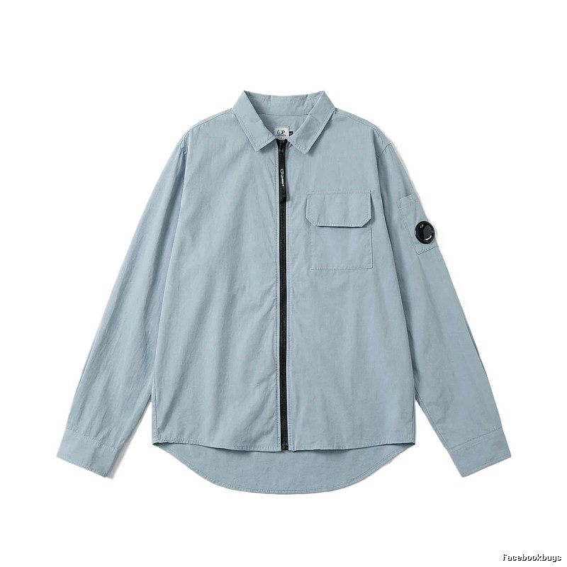 C.P. Series Simple Style Light Blue Shirt