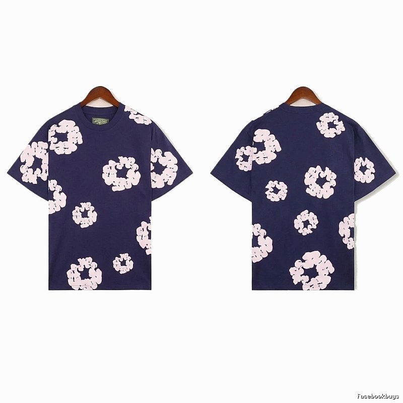 DENIM TEARS Printed Retro Style T-shirt