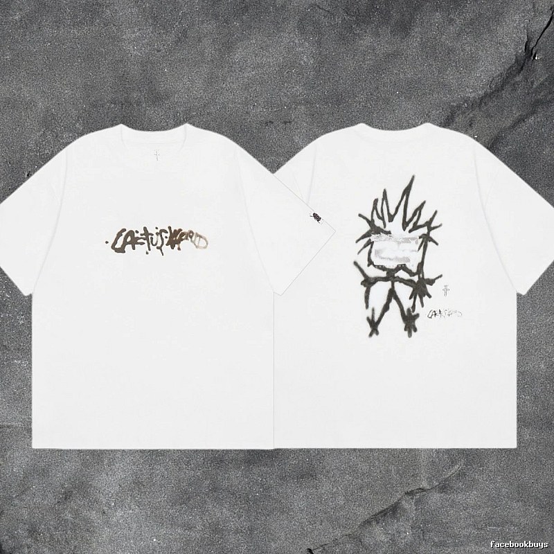 Denim Tears White Graphic T-Shirt Bold Graphic