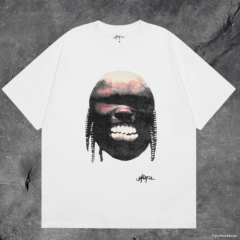 Denim Tears White Graphic T-Shirt Clean Colorway