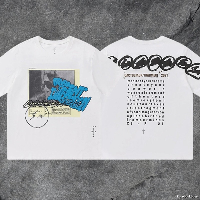 Denim Tears White Graphic T-Shirt Poolside Style