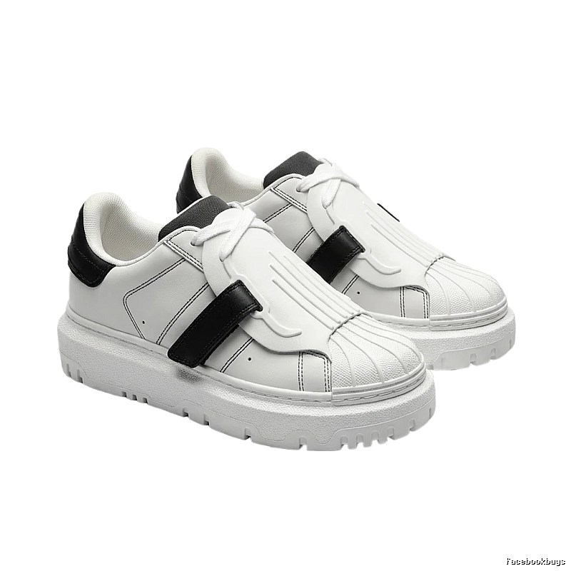 Dior black and white minimalist style board shoes