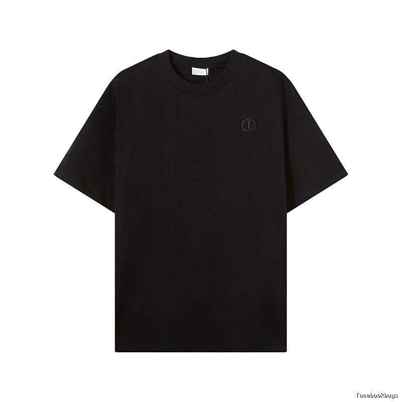 Dior Classic Collection Minimalist Style Black T-Shirt
