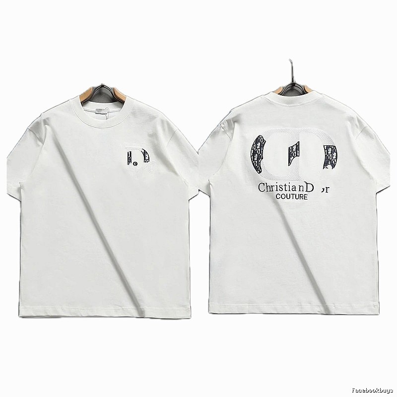 Dior Couture Monogram-style White Short-sleeve T-shirt