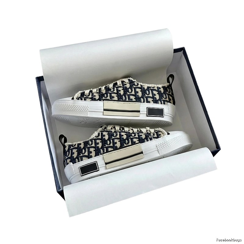Dior monogram black and white sneakers
