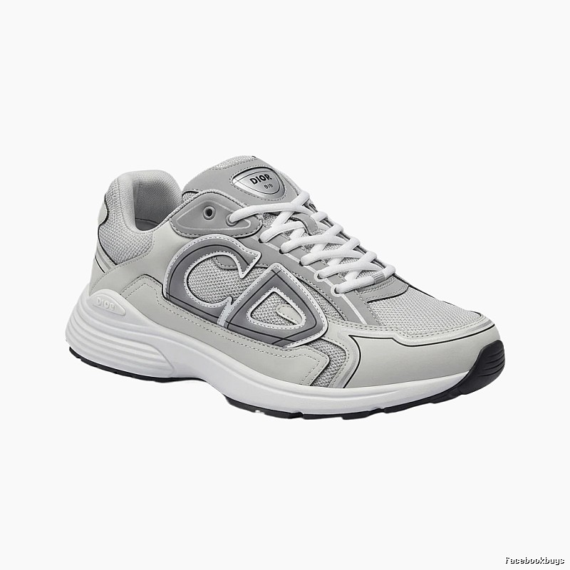 Dior retro-style gray and white sports shoes