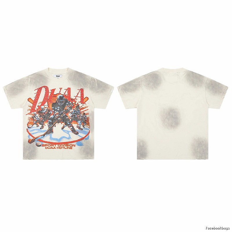 DUAA Ice Hockey Collection Vintage Style Off-white T-shirt