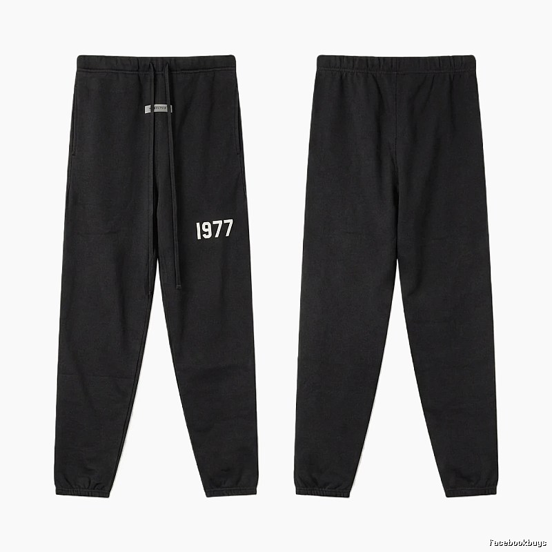 ESSENTIALS 1977 Minimalist Style Black Pants