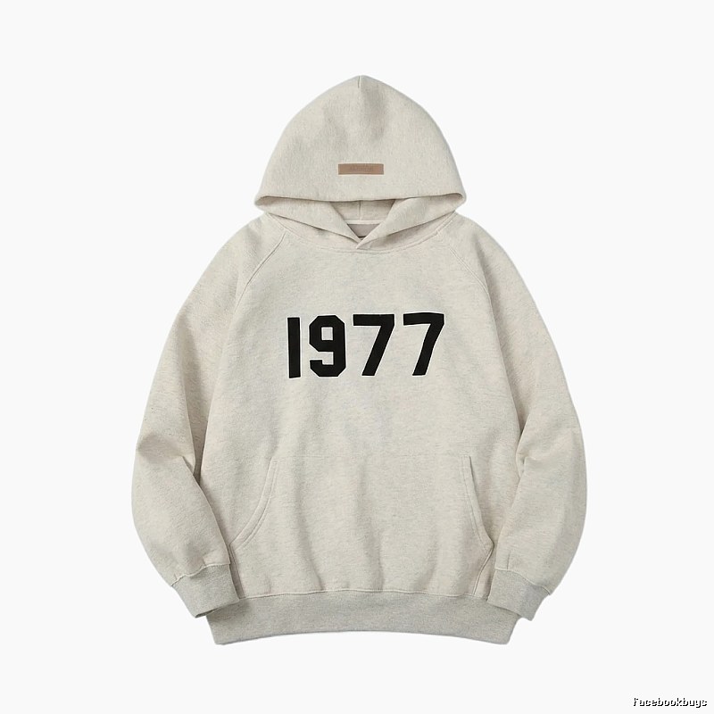 ESSENTIALS 1977 Style Light Grey Hoodie