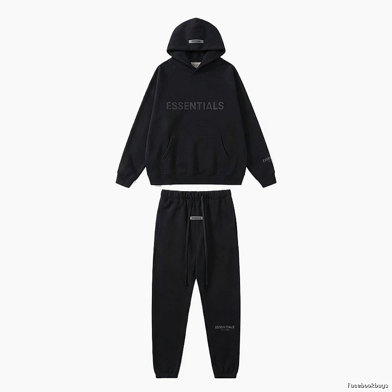 ESSENTIALS casual style black suit