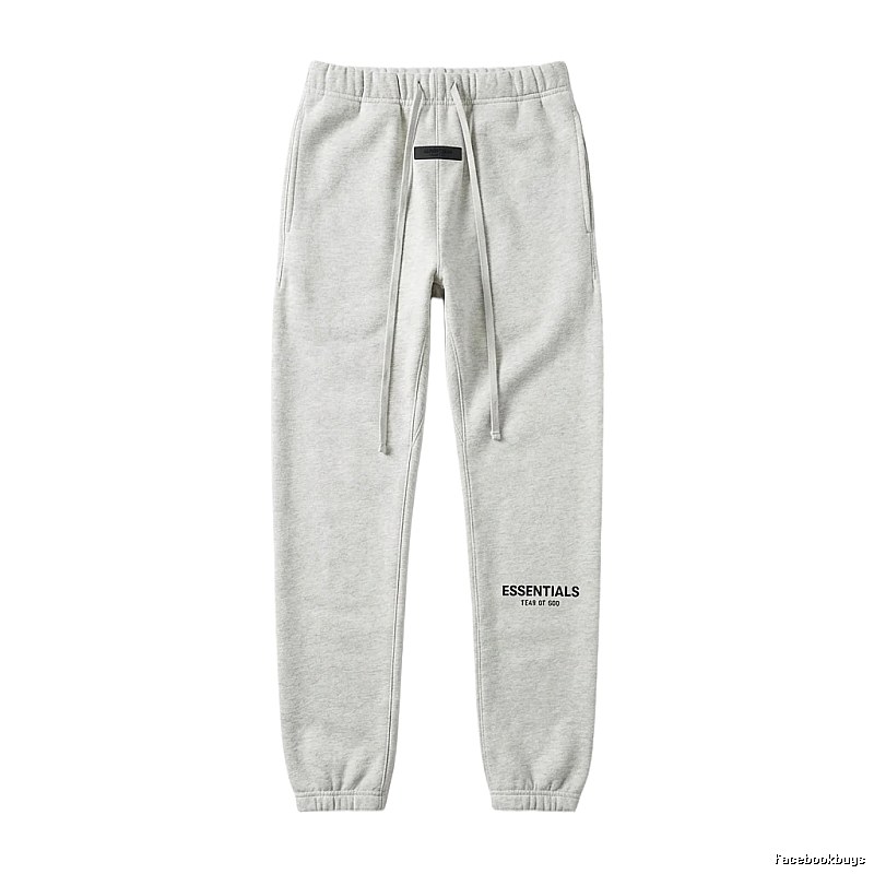 ESSENTIALS minimalist light gray sweatpants