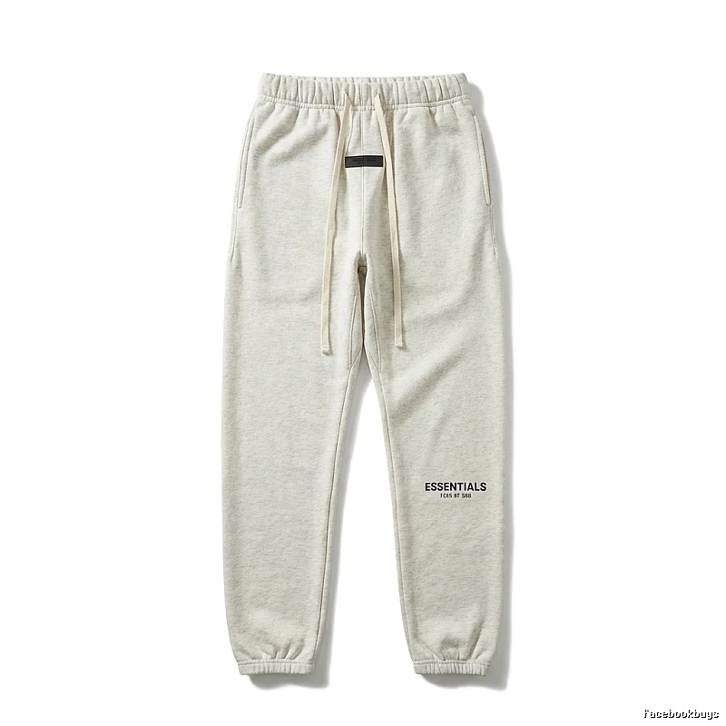 ESSENTIALS minimalist light gray sweatpants