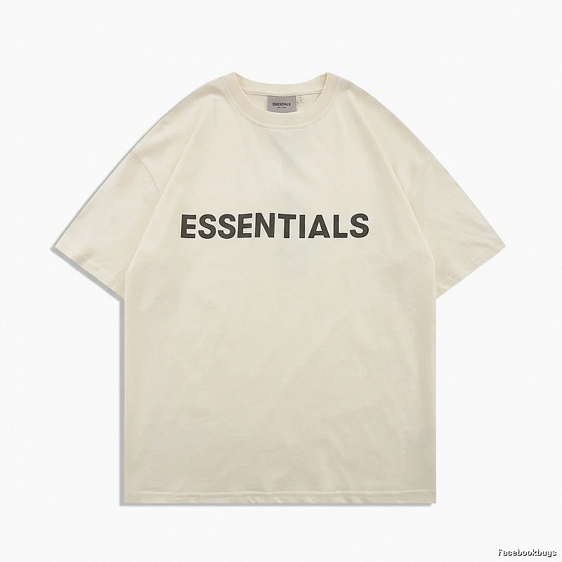 ESSENTIALS minimalist style beige T-shirt
