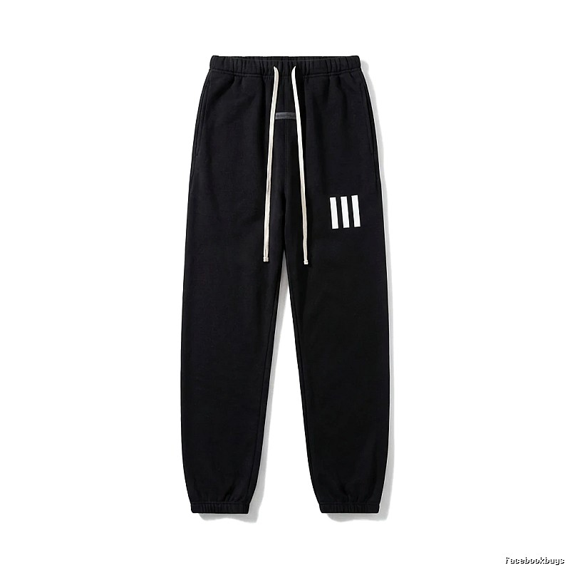 ESSENTIALS minimalist style black sweatpants