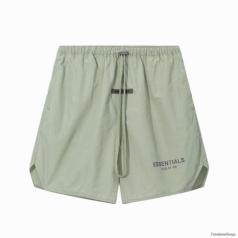 ESSENTIALS minimalist style light green shorts