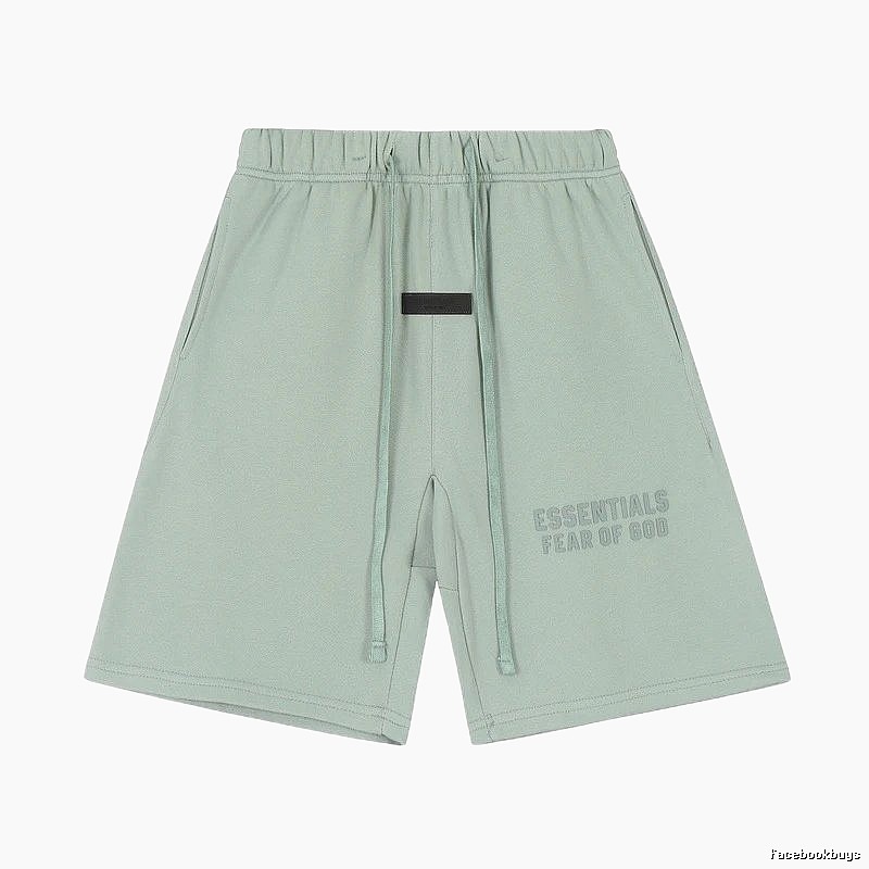 ESSENTIALS minimalist style light green shorts
