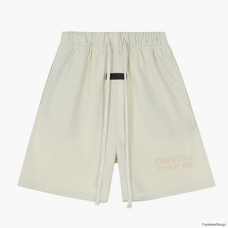 ESSENTIALS minimalist style off-white shorts