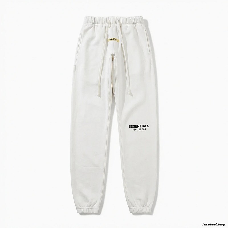 ESSENTIALS minimalist style white sweatpants