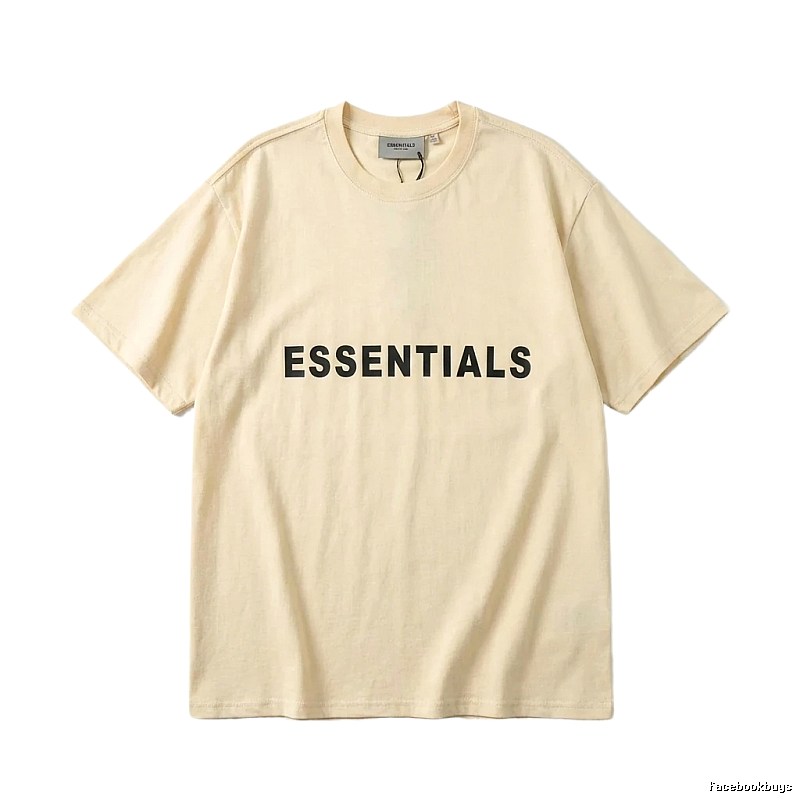 ESSENTIALS Simple Beige T-shirt