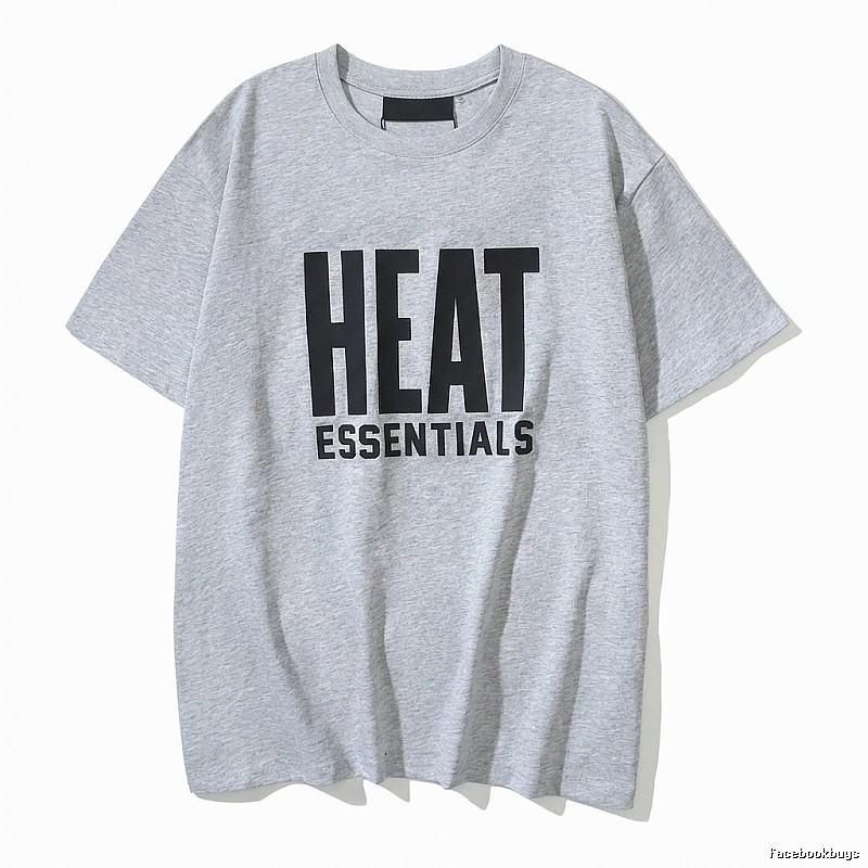 ESSENTIALS Simple Gray Short-sleeve Shirt