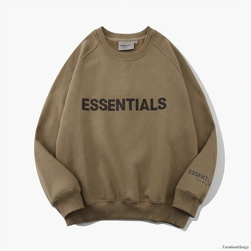 ESSENTIALS Simple Style Khaki Sweatshirt