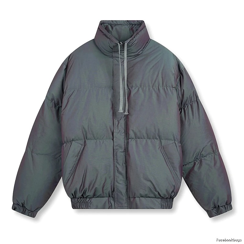 ESSENTIALS trendy and cool style dark gray cotton-padded coat