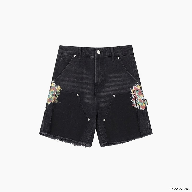 Gallery Dept Graffiti Style Black Shorts