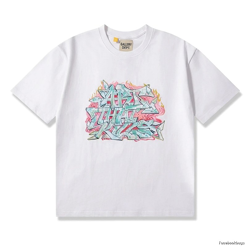 Gallery Dept Graffiti Style White T-shirt