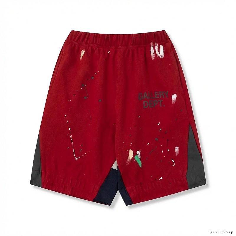 Gallery Dept Red Graffiti Style Shorts