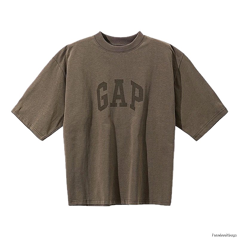 Gap Kanye Minimalist Style Dark Gray Short Sleeve